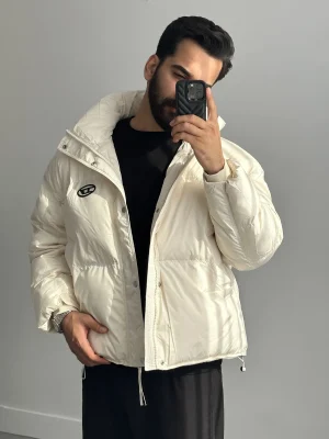 کاپشن پافر مردانه اورسایز طرح دیزل