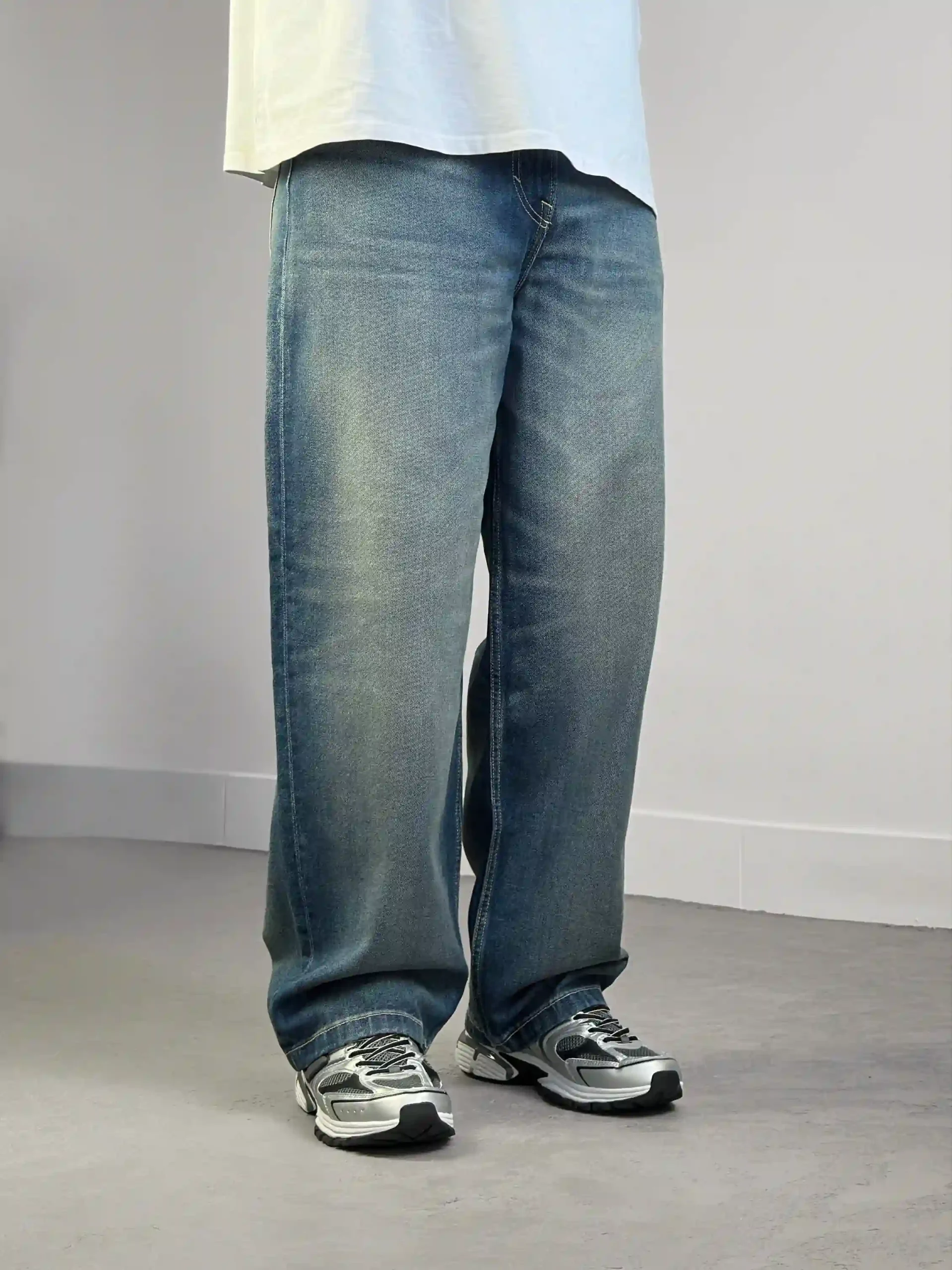 شلوار جین مردانه قواره آزاد مناسب استایل های خیابانی و کژوال از برند H&M