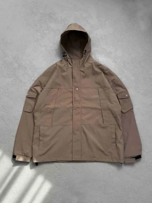 کاپشن مردانه بارانی رنگ قهوه ای